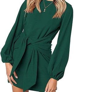 PRETTYGARDEN | Long Sleeve Green Knit Dress | Worn Once | Size Small